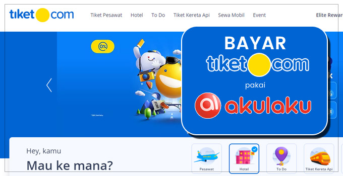 bayar tiket.com pakai akulaku featured image