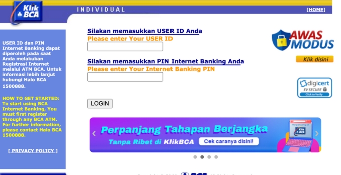tutorial cara bayar shopee pakai internet banking bca