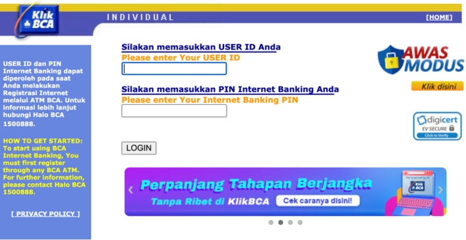 tutorial cara bayar mnc play via internet banking bca