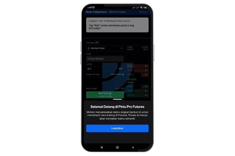 Mulai trading di Pintu Pro Futures