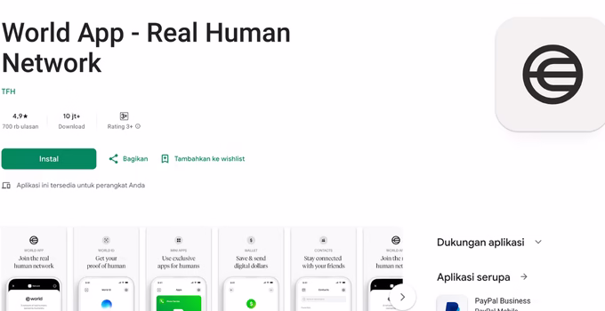 apa itu world app dan worldcoin