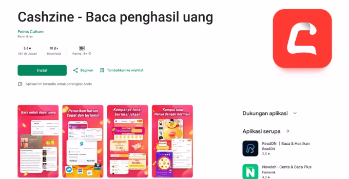 aplikasi-cashzine aplikasi cashzine