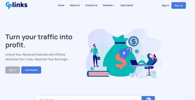shortlink penghasil uang GPlinks